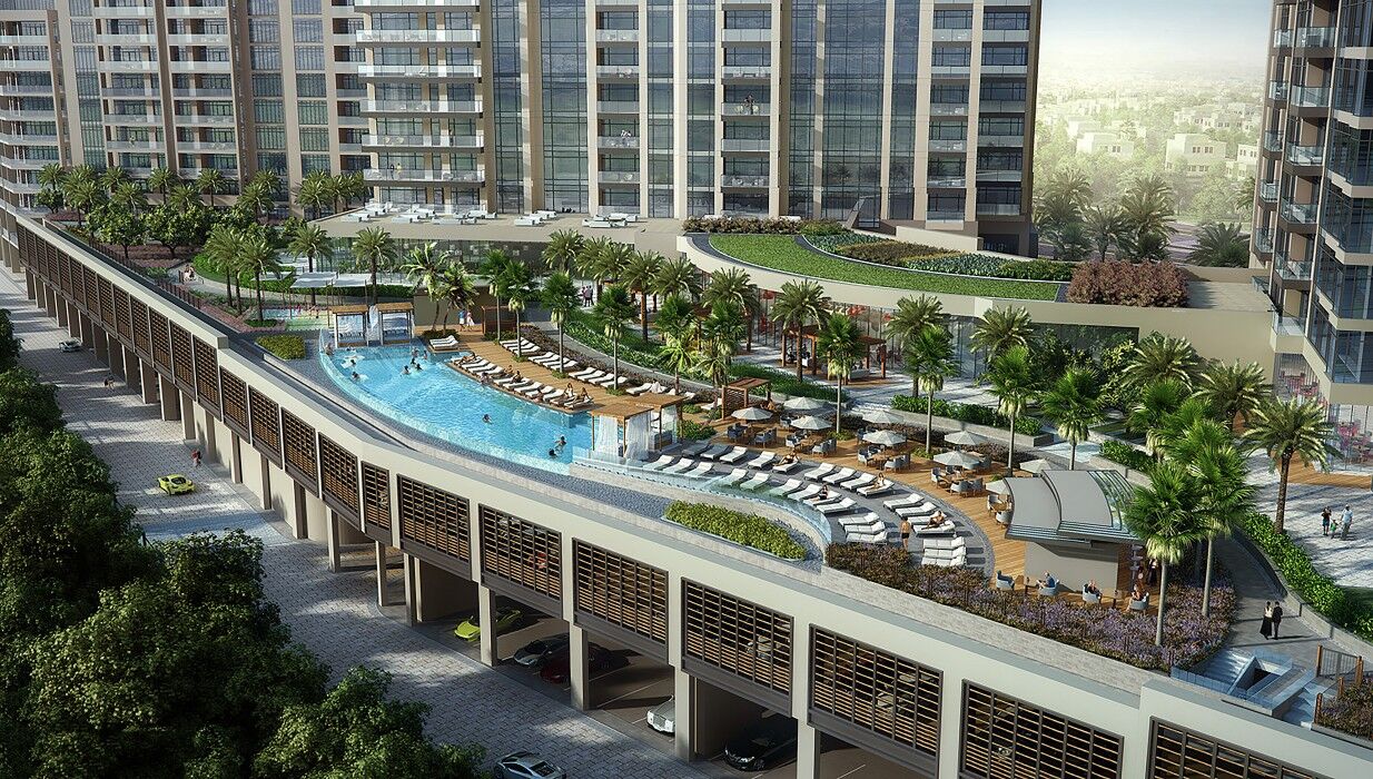 Hotel Vida Emirates Hills Dubaj Exteriér fotografie